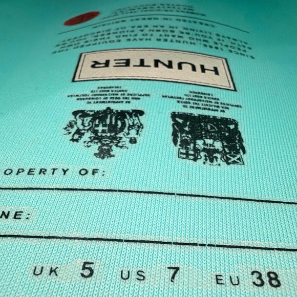 Hunter Aqua Tall Boots - Picture 5 of 8